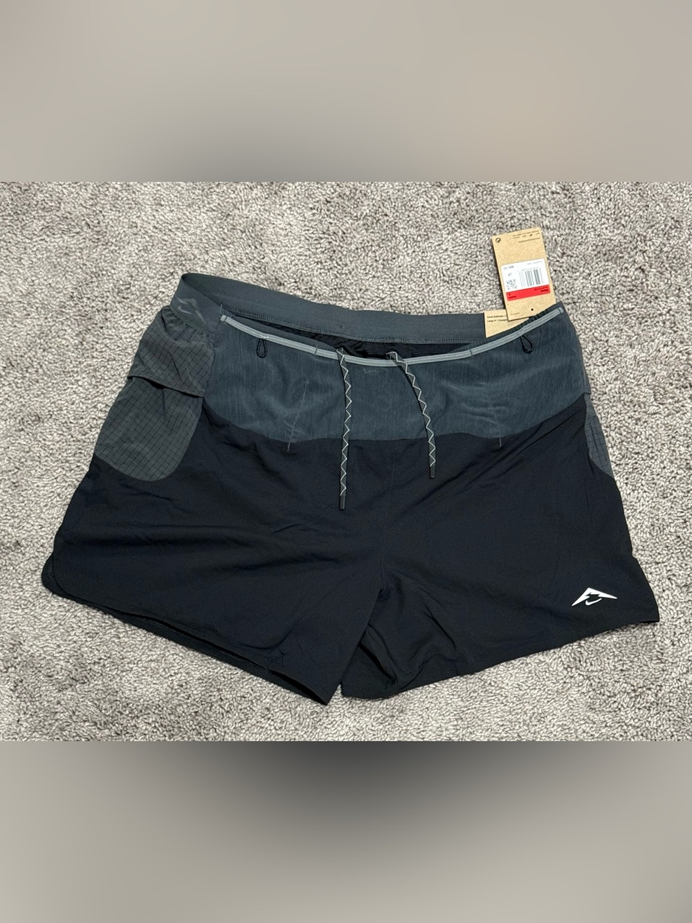 Nike Trail Second Sunrise 5" ADV Running Shorts Black HJ3572-010 Mens Size Large